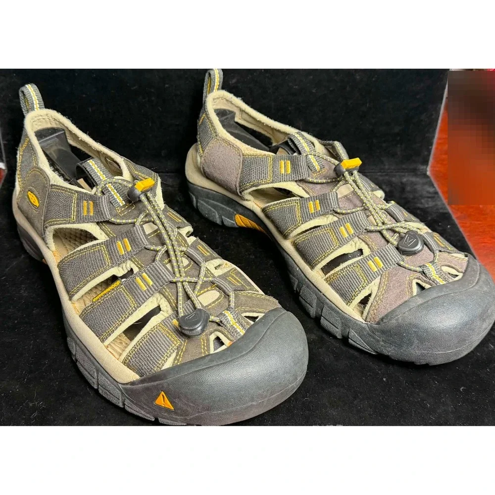 Keen Newport H2-Waterproof Hiking Sandals, Brown Yellow, 1008399, Mens 11